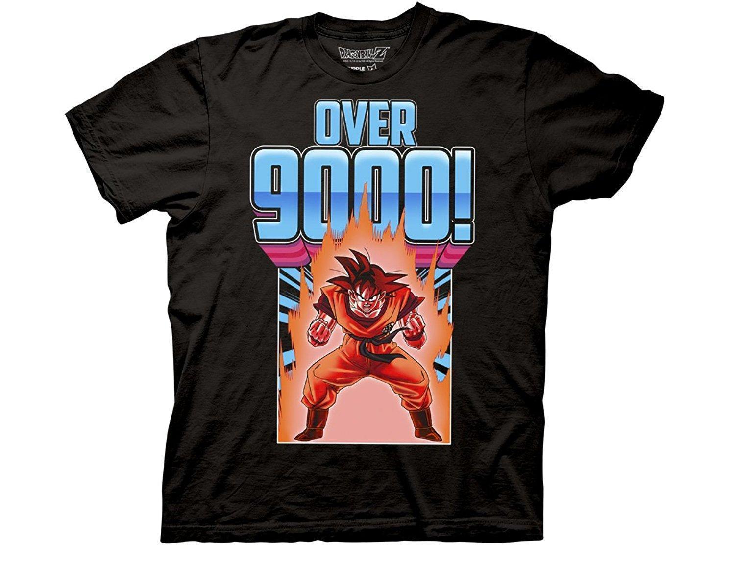 Dragon Ball Z: "Over 9000!!" Black T-Shirt: Otaku Underground